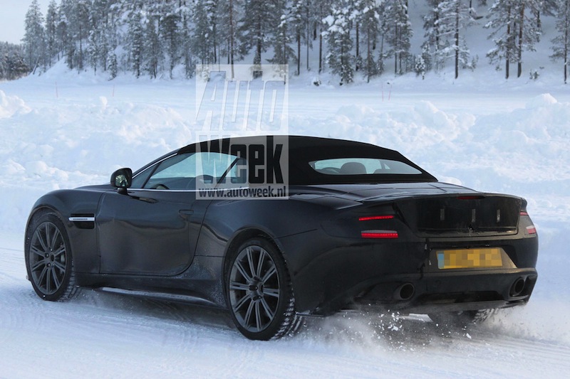 Vanquish Volante spy shot - rear