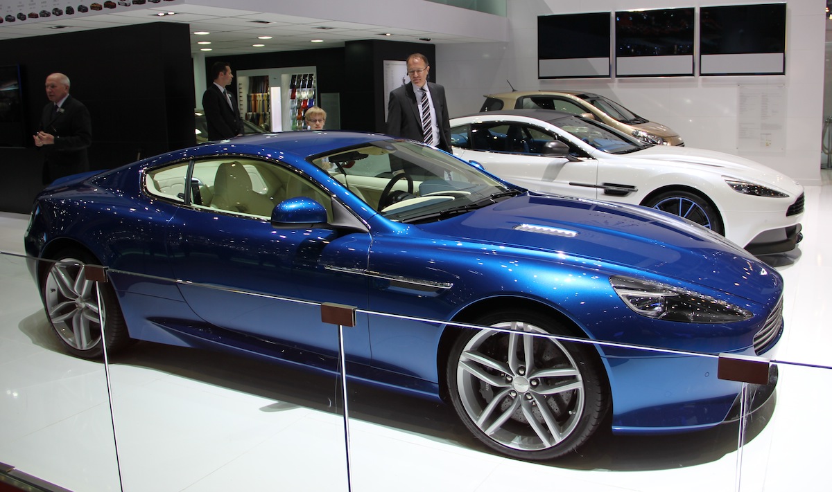 DB9 in Ming Blue - side