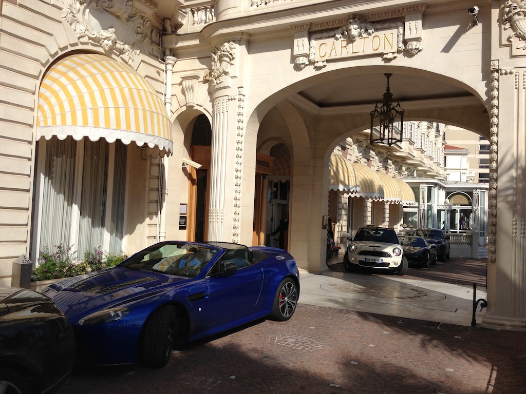 day 4 - parking at the Carlton in Cannes