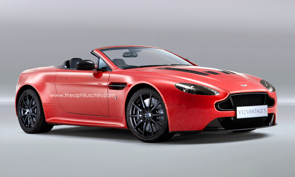 V12 Vantage S Roadster render - front