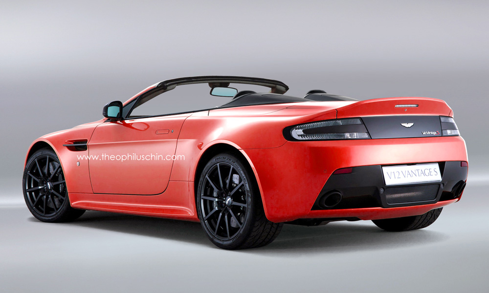 V12 Vantage S Roadster render - rear