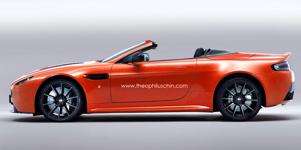 V12 Vantage S Roadster render - side