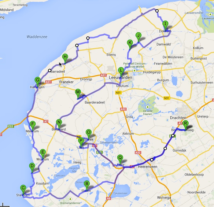 elstedentocht - map