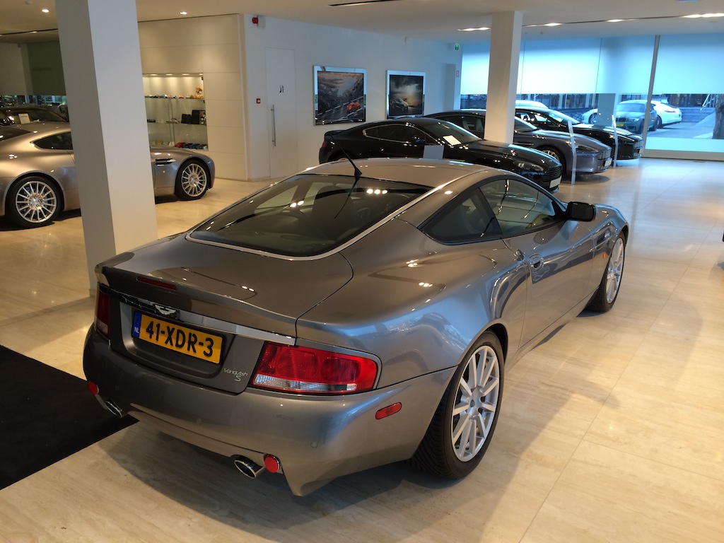 Picking up the V12 Vanquish S - rear right