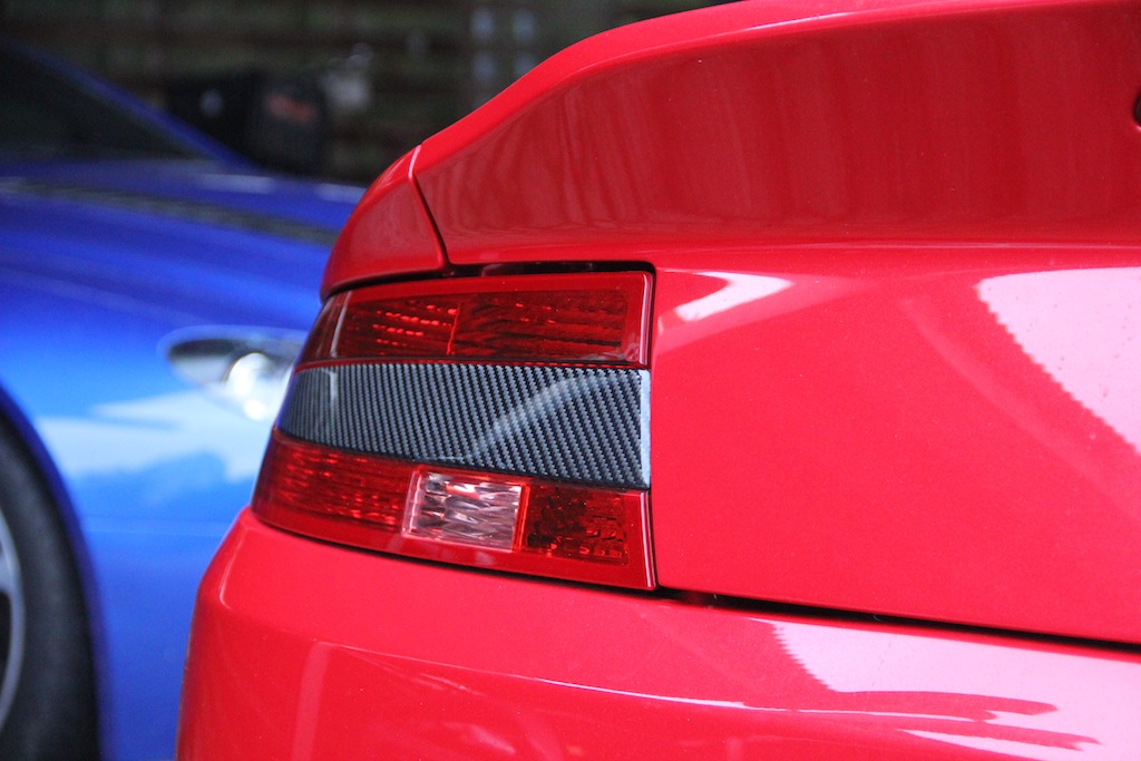 Red rear lamps with CF inlays - 5
