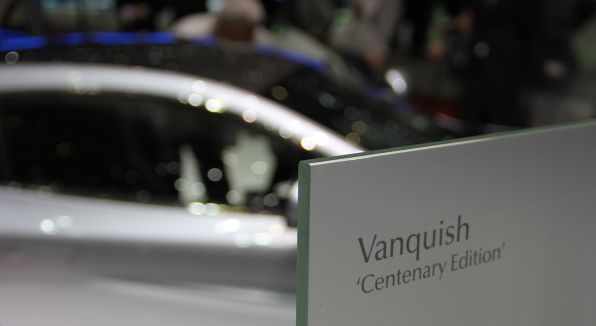 Vanquish Centenary Edition - sign