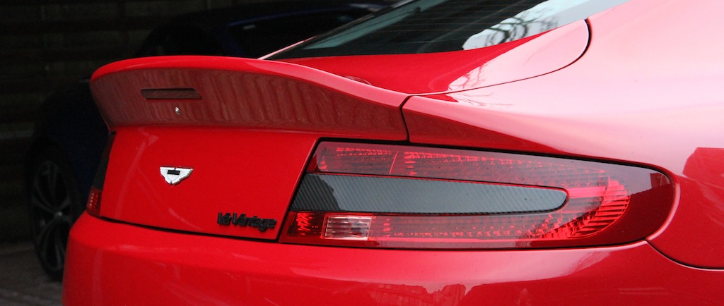 Red rear lamps with CF inlays - 4