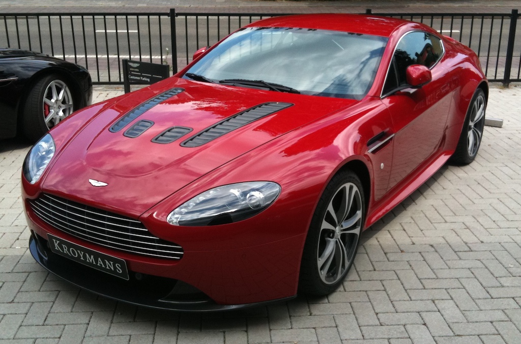 V12 Vantage in Fire Red - front