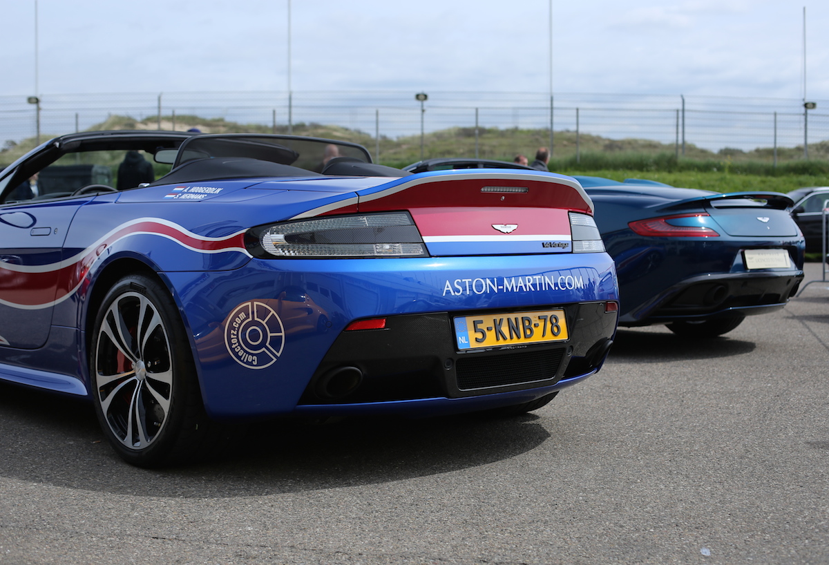 Great British Zandvoort - 2 topless blue Astons