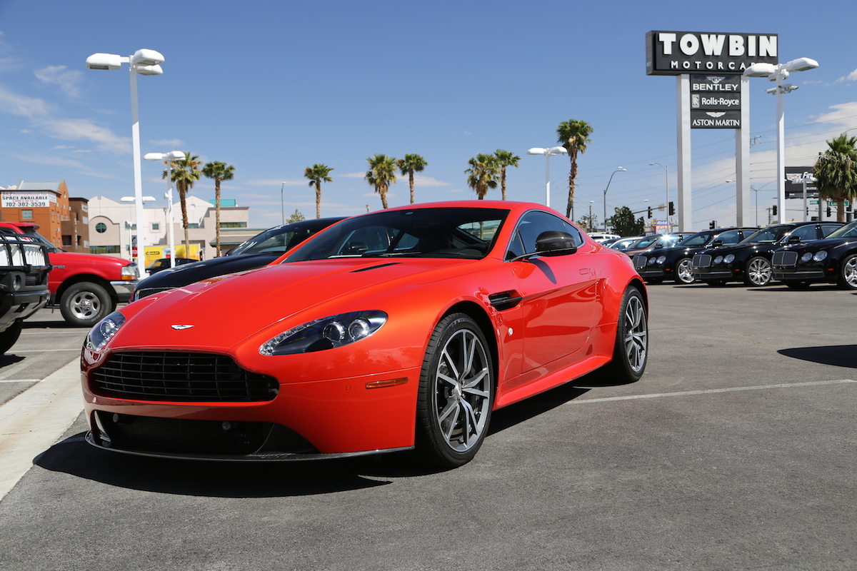 Towbin Vegas - red V8 Vantage S front